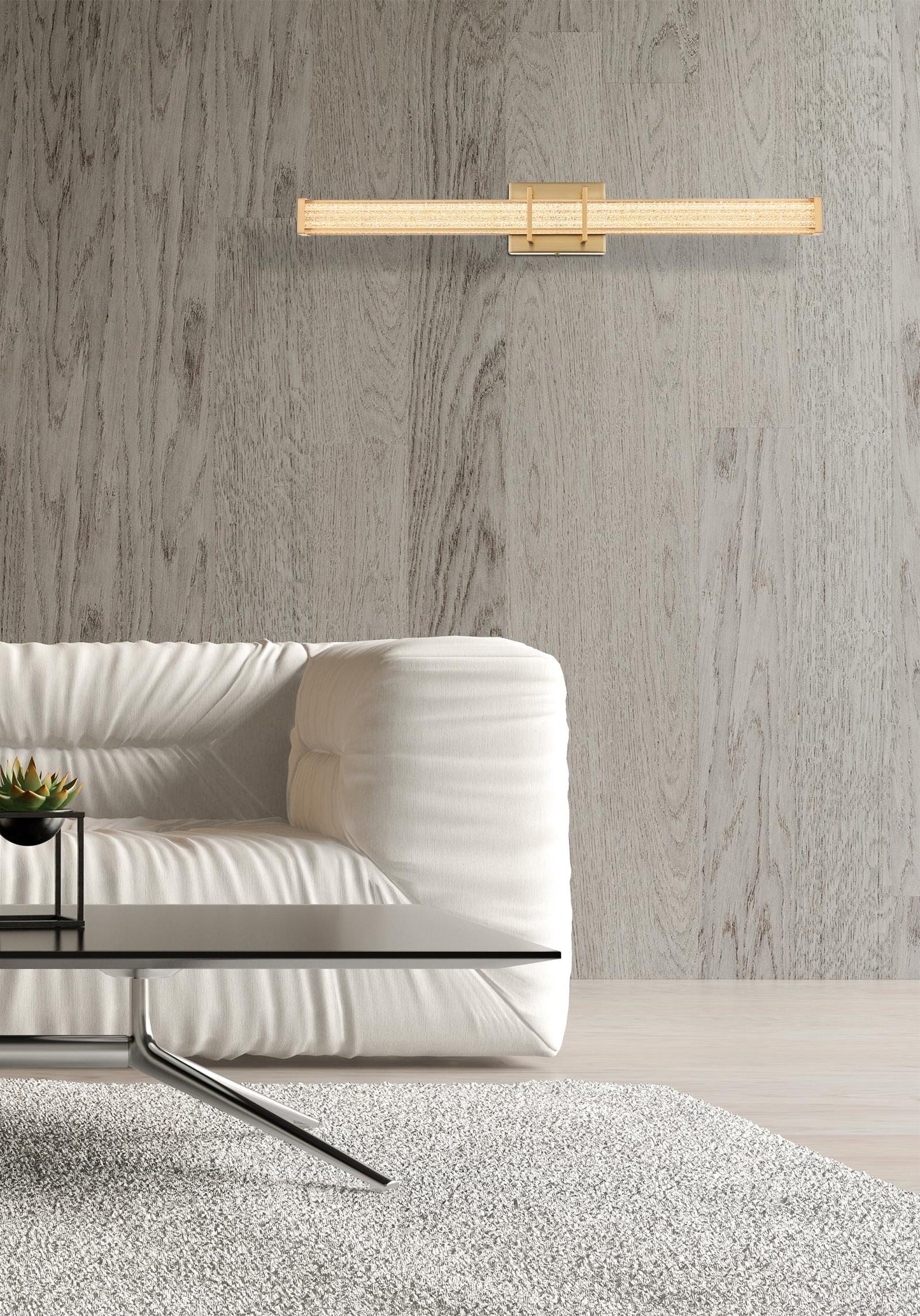 Ivaan 31 inch LED Wall Sconce in Satin Gold