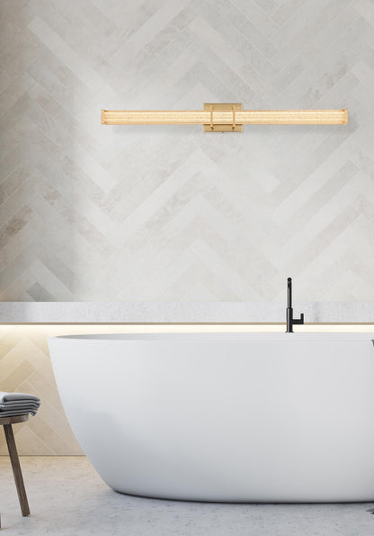 Ivaan 36 inch LED Wall Sconce in Satin Gold