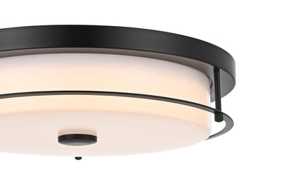 Kolson 16 inch LED Flush Mount in Black