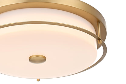 Kolson 16 inch LED Flush Mount in Satin Gold