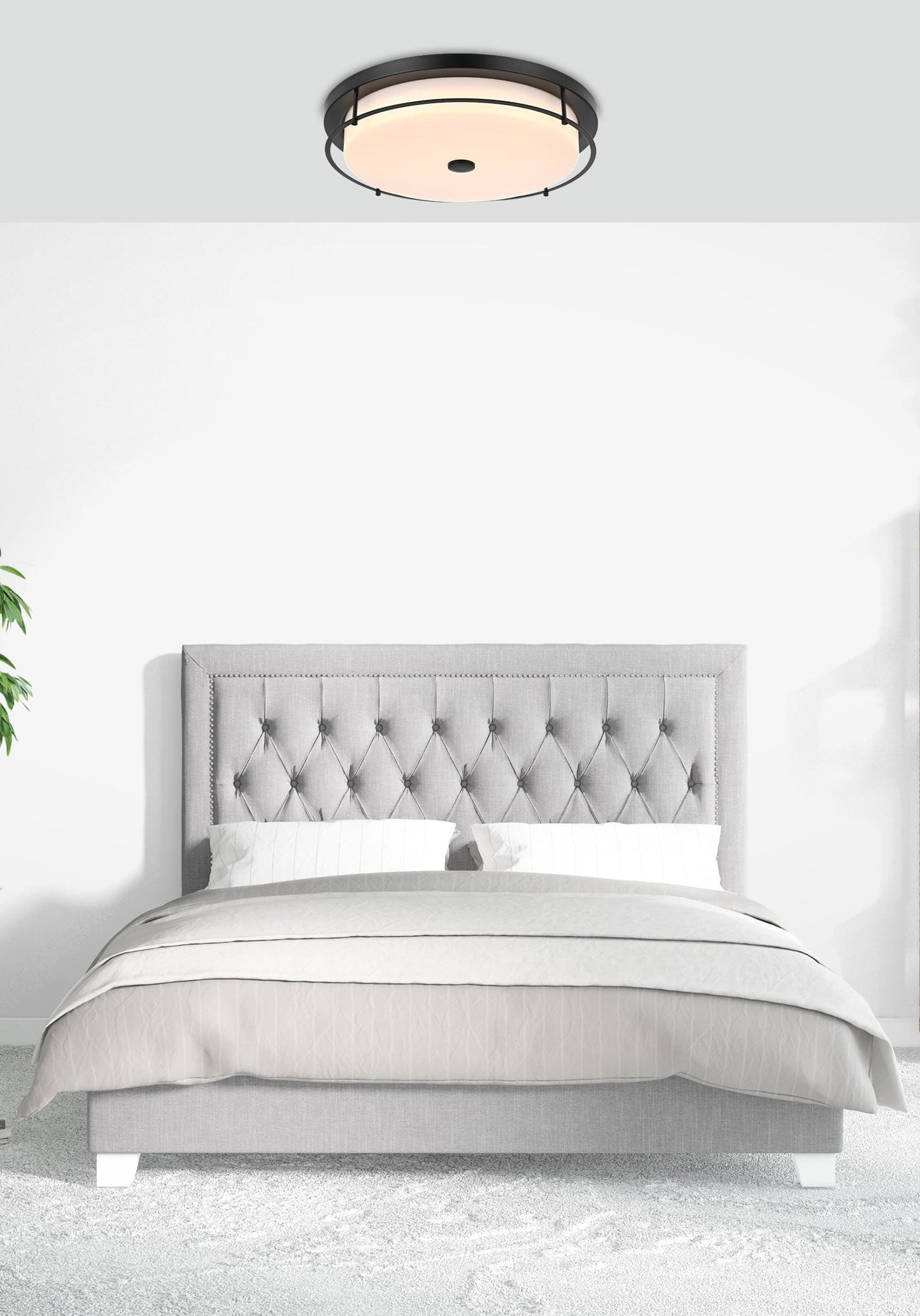 Kolson 20 inch LED Flush Mount in Black