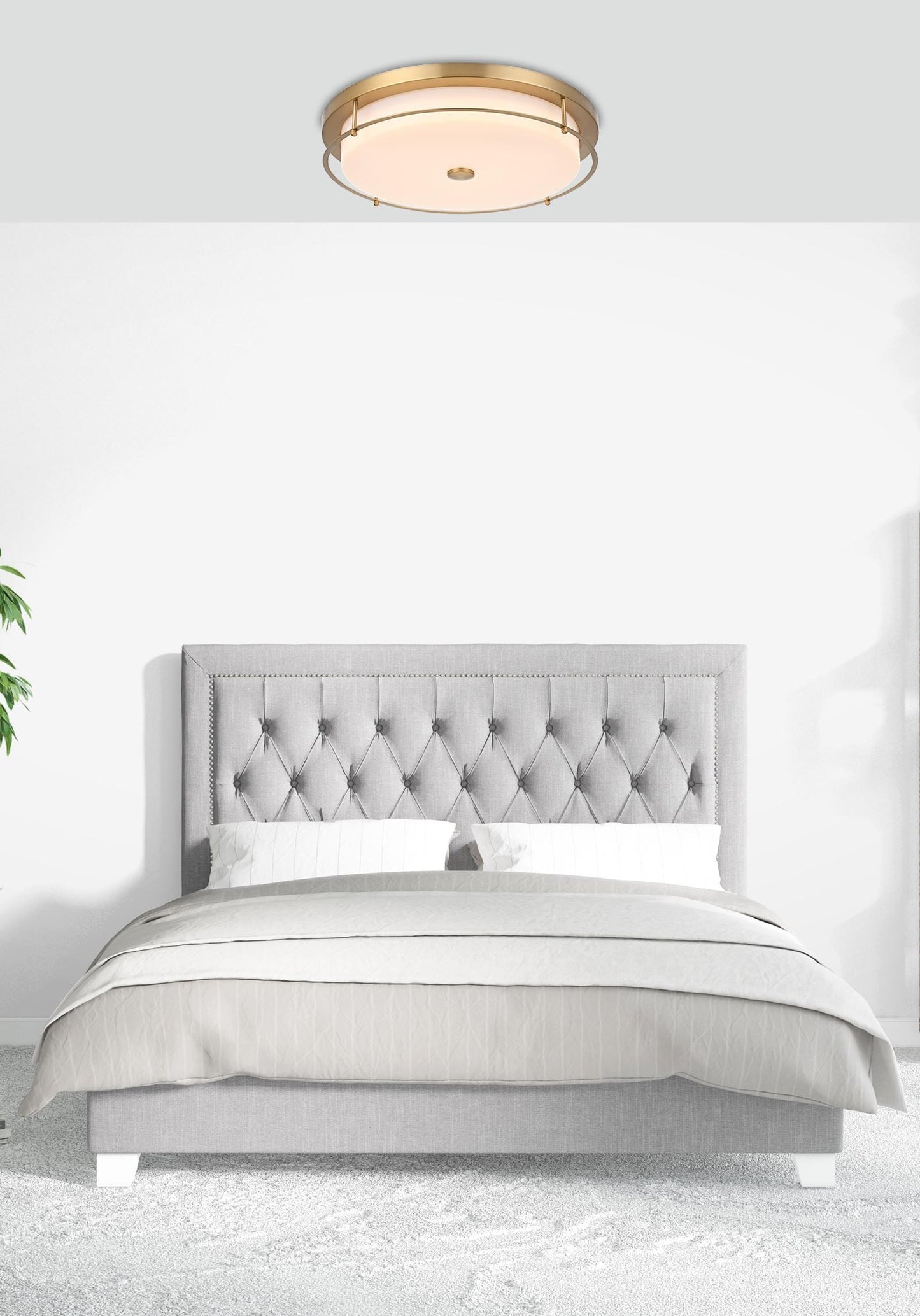 Kolson 20 inch LED Flush Mount in Satin Gold