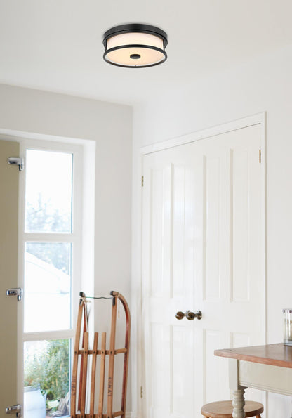 Kolson 12 inch LED Flush Mount in Black