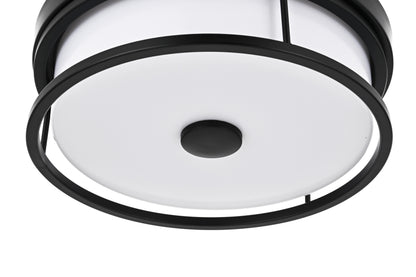 Kolson 12 inch LED Flush Mount in Black