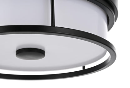 Kolson 12 inch LED Flush Mount in Black