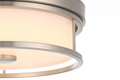 Kolson 12 inch LED Flush Mount in Polished Nickel