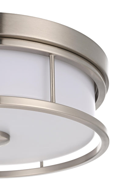 Kolson 12 inch LED Flush Mount in Polished Nickel