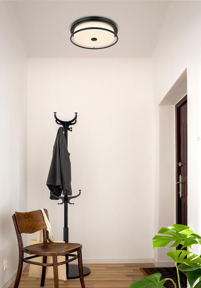 Kolson 16 inch LED Flush Mount in Black