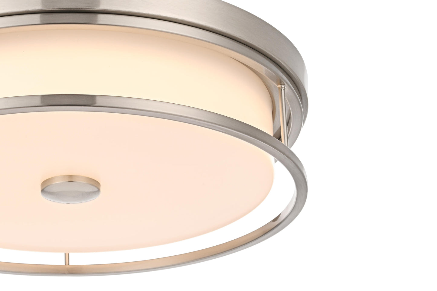Kolson 16 inch LED Flush Mount in Polished Nickel