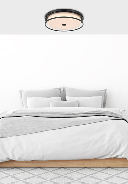 Kolson 20 inch LED Flush Mount in Black