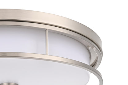 Kolson 20 inch LED Flush Mount in Polished Nickel