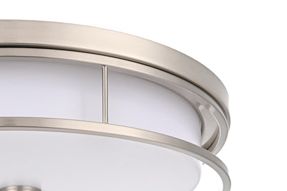 Kolson 20 inch LED Flush Mount in Polished Nickel