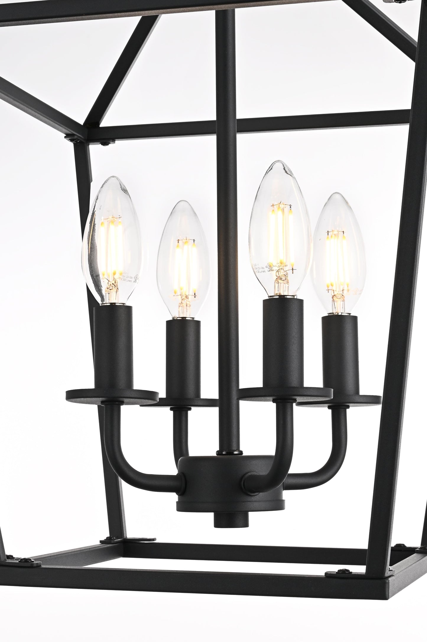 Gage 12 inch Lantern Pendant in Black