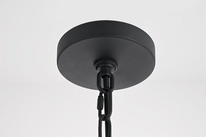 Gage 12 inch Latern Pendant in Brown and Black