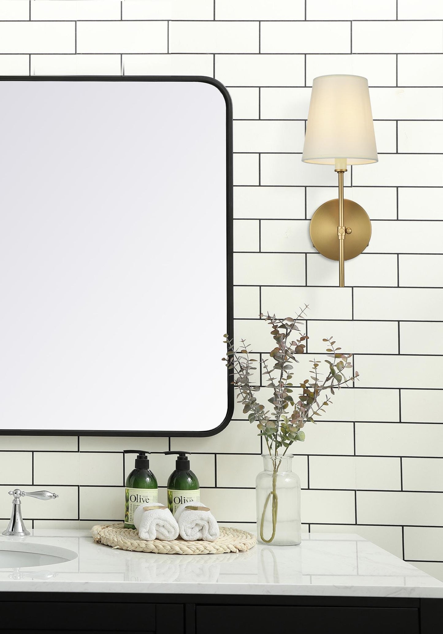 Mel 5.5 inch Wall Sconce in Satin Gold