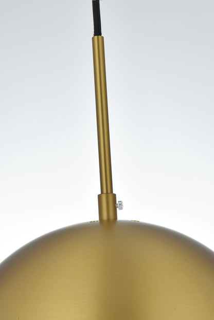 Eclipse 10 Inch Pendant Clear Shade in Chrome