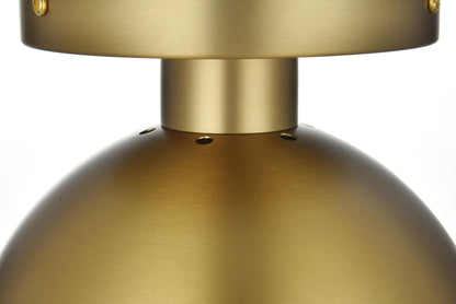 Eclipse 8 Inch Flush Mount Clear Shade in Chrome