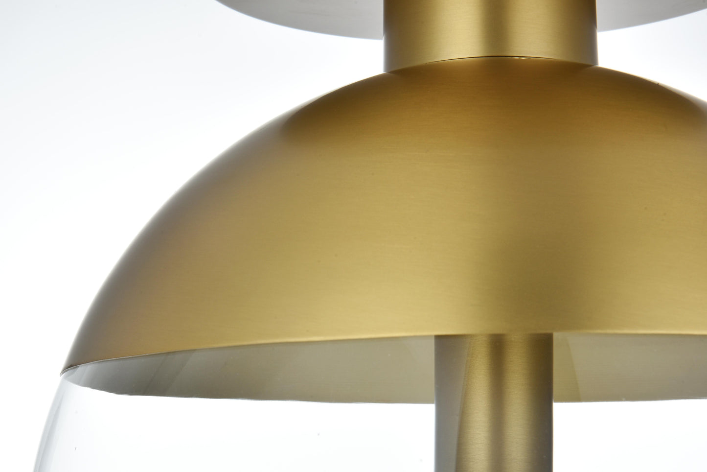 Eclipse 12 Inch Flush Mount Clear Shade in Chrome