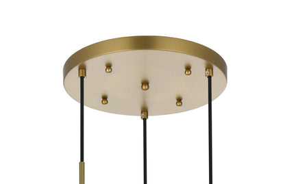 Eclipse 18 Inch Pendant Clear Shade in Chrome