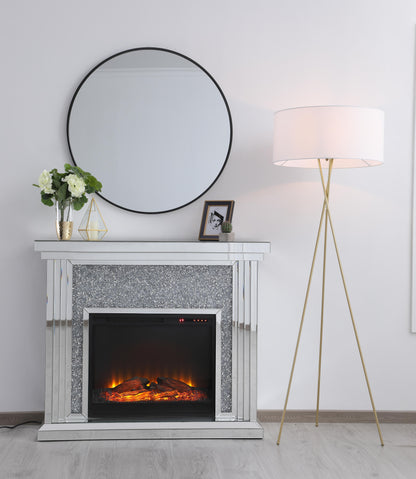 Cason 1 light Brass and White shade Floor lamp