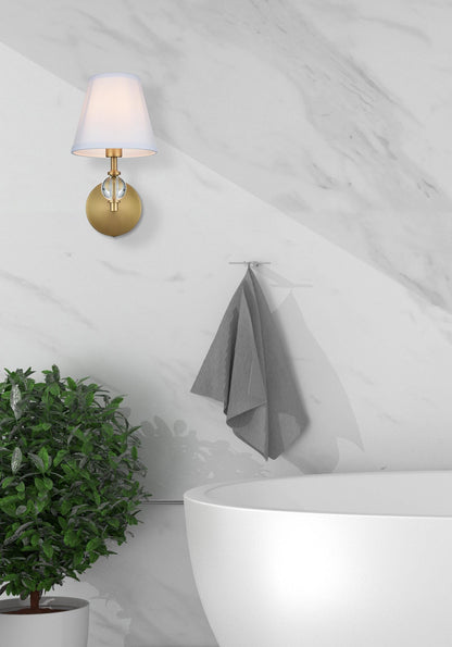 Bethany 7 inch Wall Sconce in Satin Gold