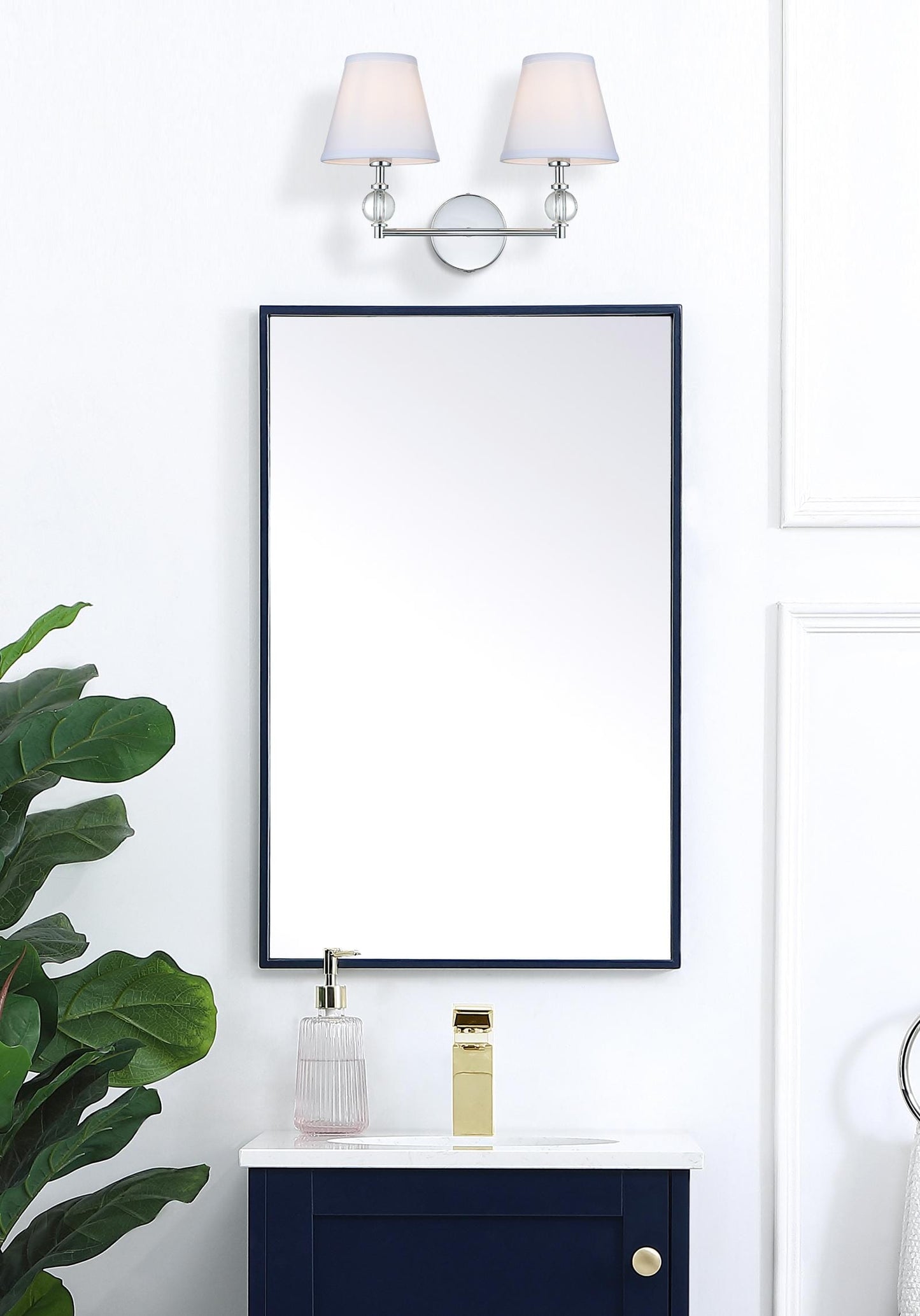 Bethany 17 inch Wall Sconce in Chrome