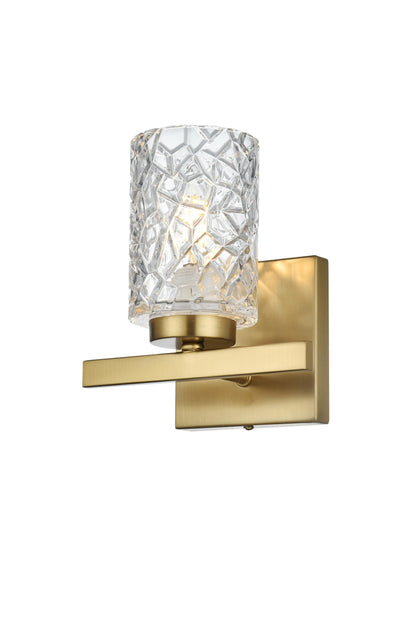 Cassie 7 inch Wall Sconce in Satin Gold