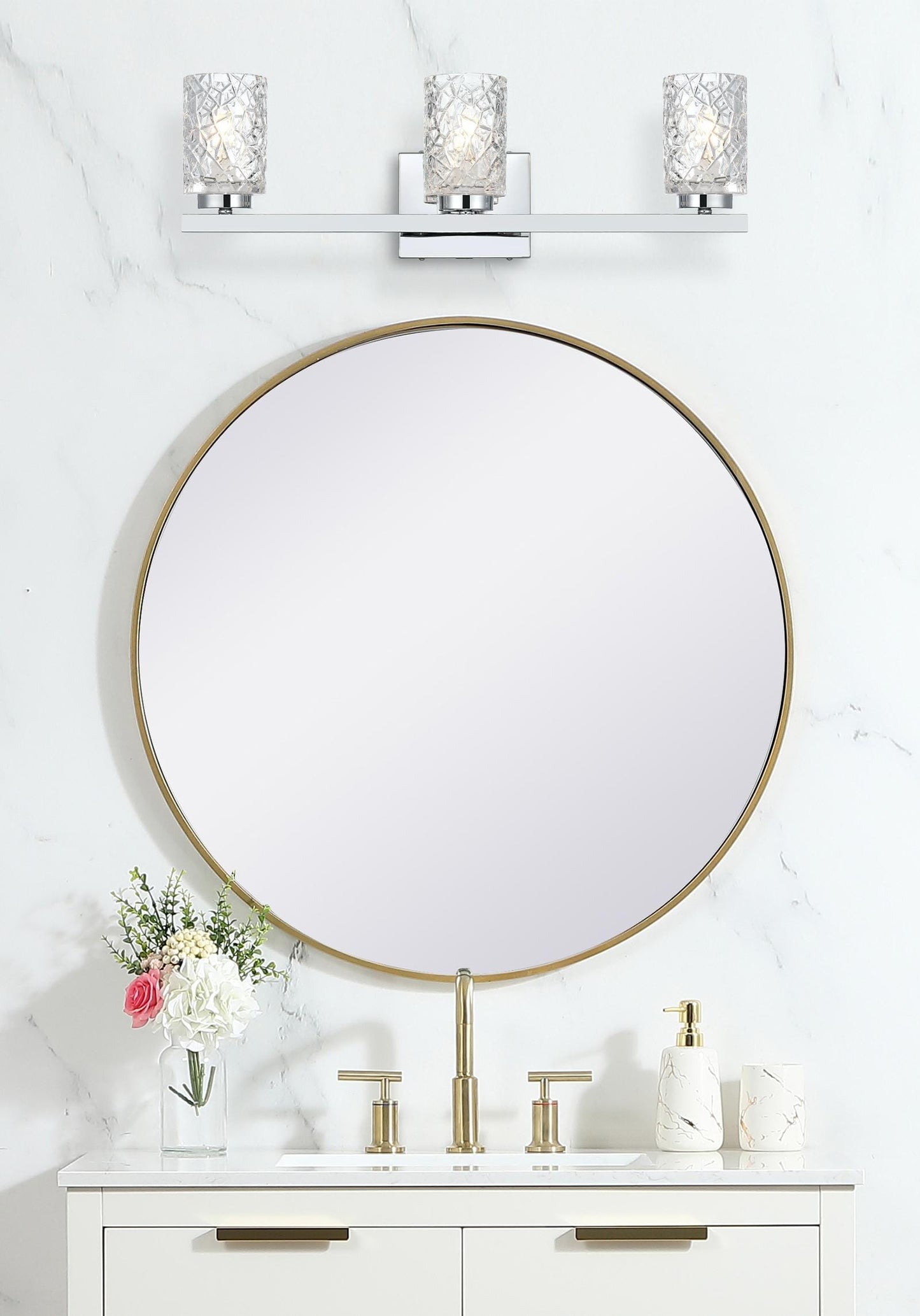 Cassie 24 inch Wall Sconce in Chrome