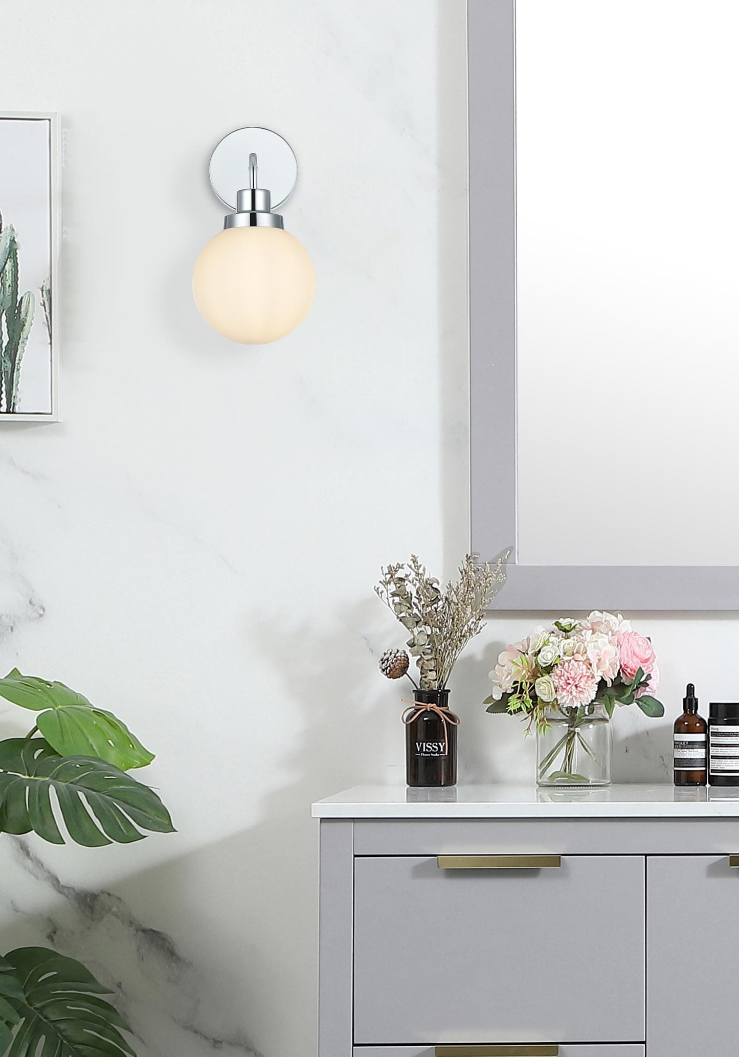 Hanson 6 inch Wall Sconce in Chrome