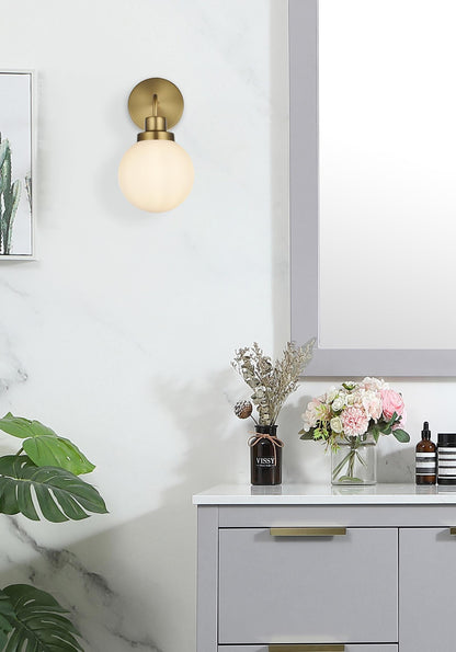 Hanson 6 inch Wall Sconce in Satin Gold