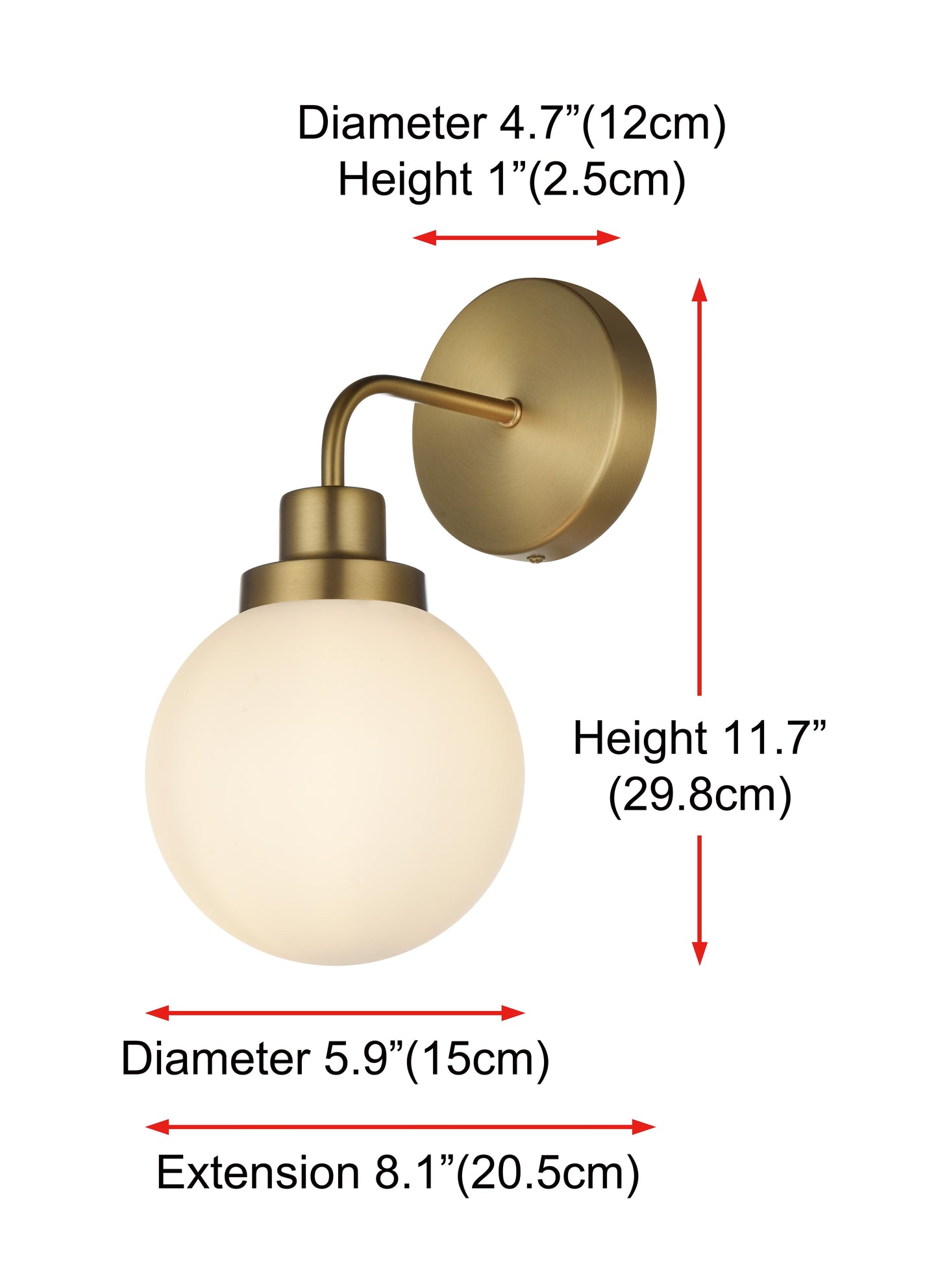 Hanson 6 inch Wall Sconce in Satin Gold
