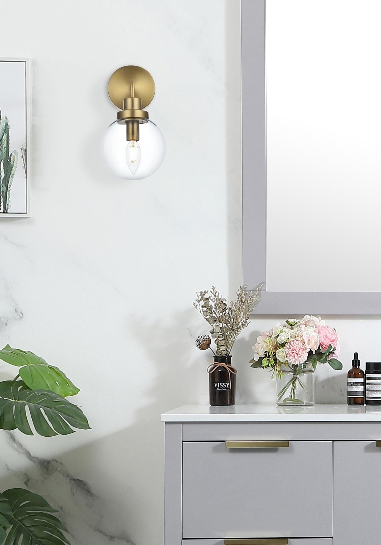 Hanson 6 inch Wall Sconce in Satin Gold