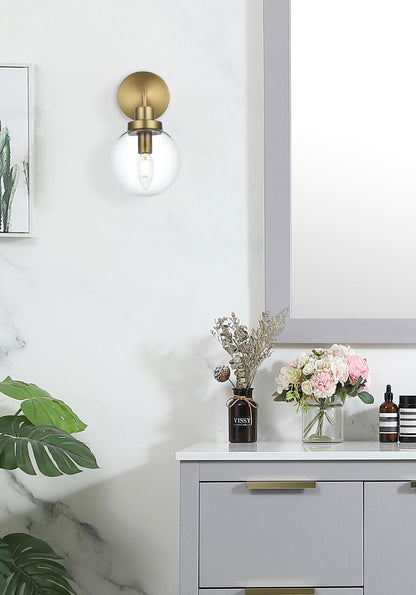 Hanson 6 inch Wall Sconce in Satin Gold