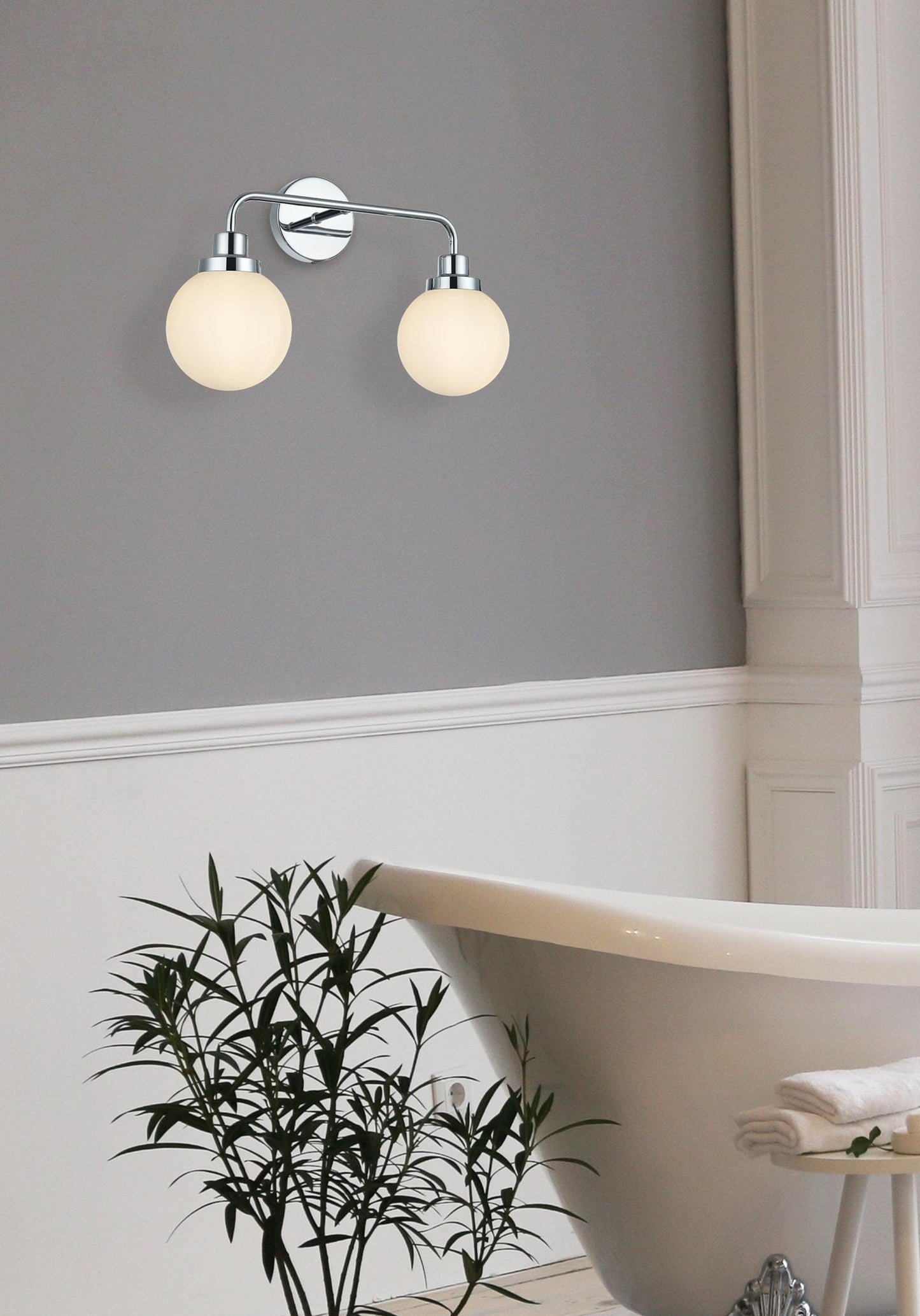 Hanson 19 inch Wall Sconce in Chrome