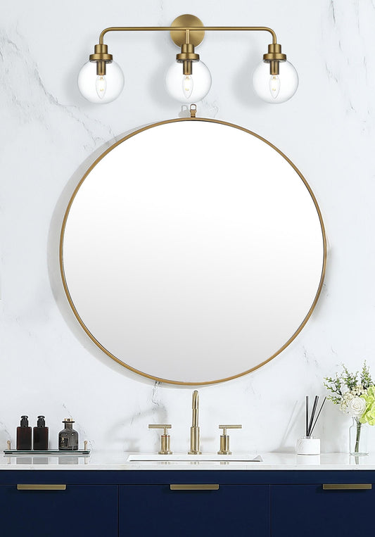 Hanson 28 inch Wall Sconce in Satin Gold