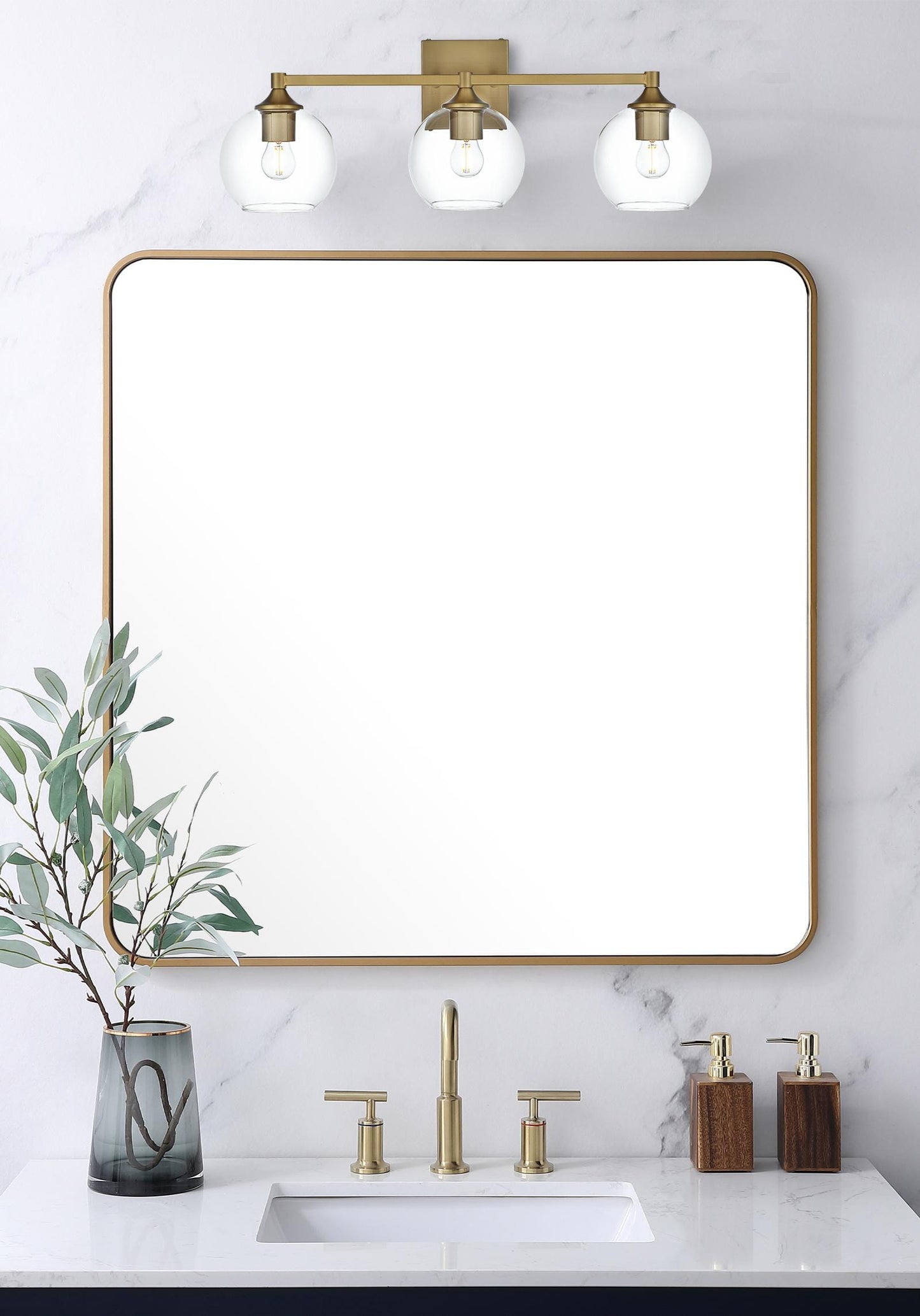 Eero 25 inch Wall Sconce in Satin Gold