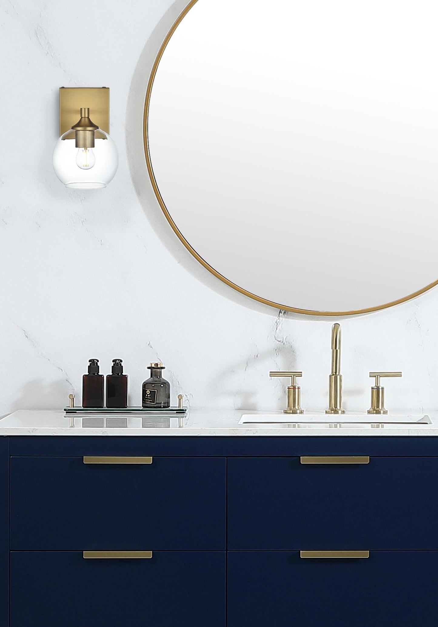 Eero 6 inch Wall Sconce in Satin Gold