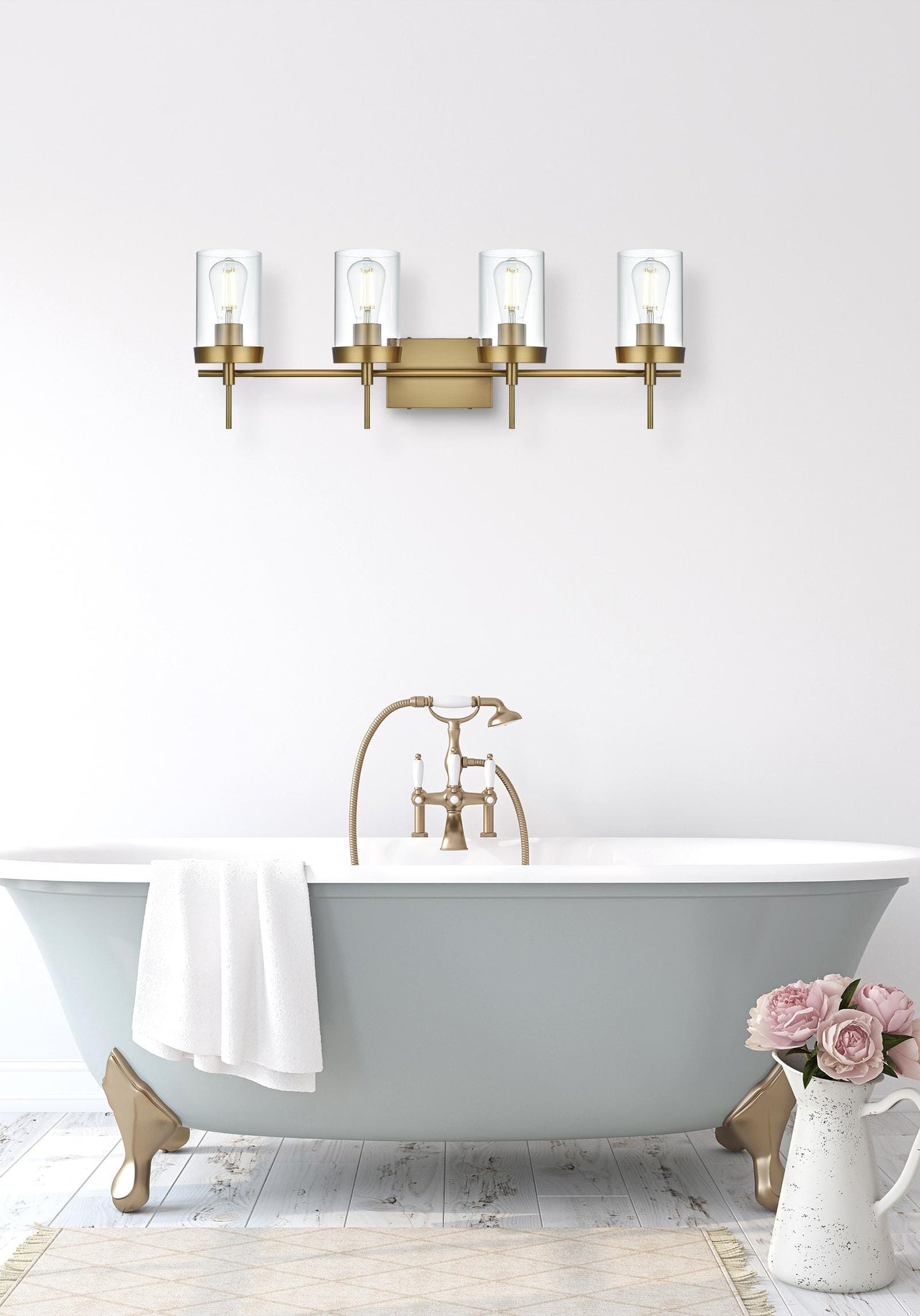 Taryin 32 inch Wall Sconce in Satin Gold
