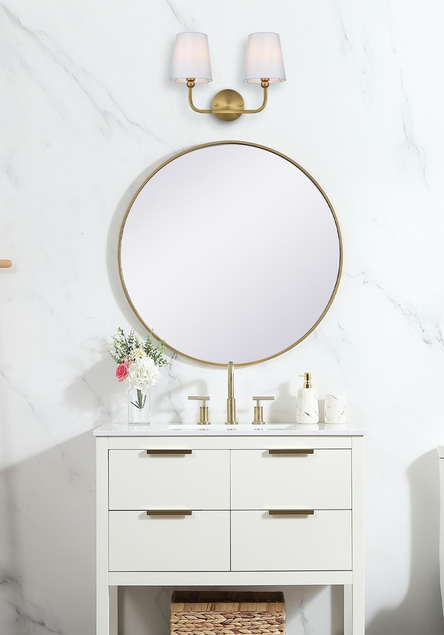 Senna 16 inch Wall Sconce in Satin Gold