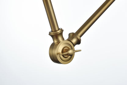 Vesa 6 inch Wall Sconce in Satin Gold