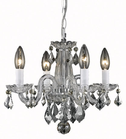 Azalea Collection Pendant D15in H12in Lt:4 Chrome Finish 