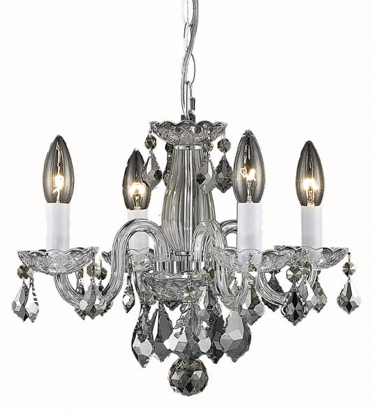Azalea Collection Pendant D15in H12in Lt:4 Chrome Finish 