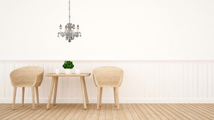 Azalea Collection Pendant D15in H12in Lt:4 Chrome Finish 