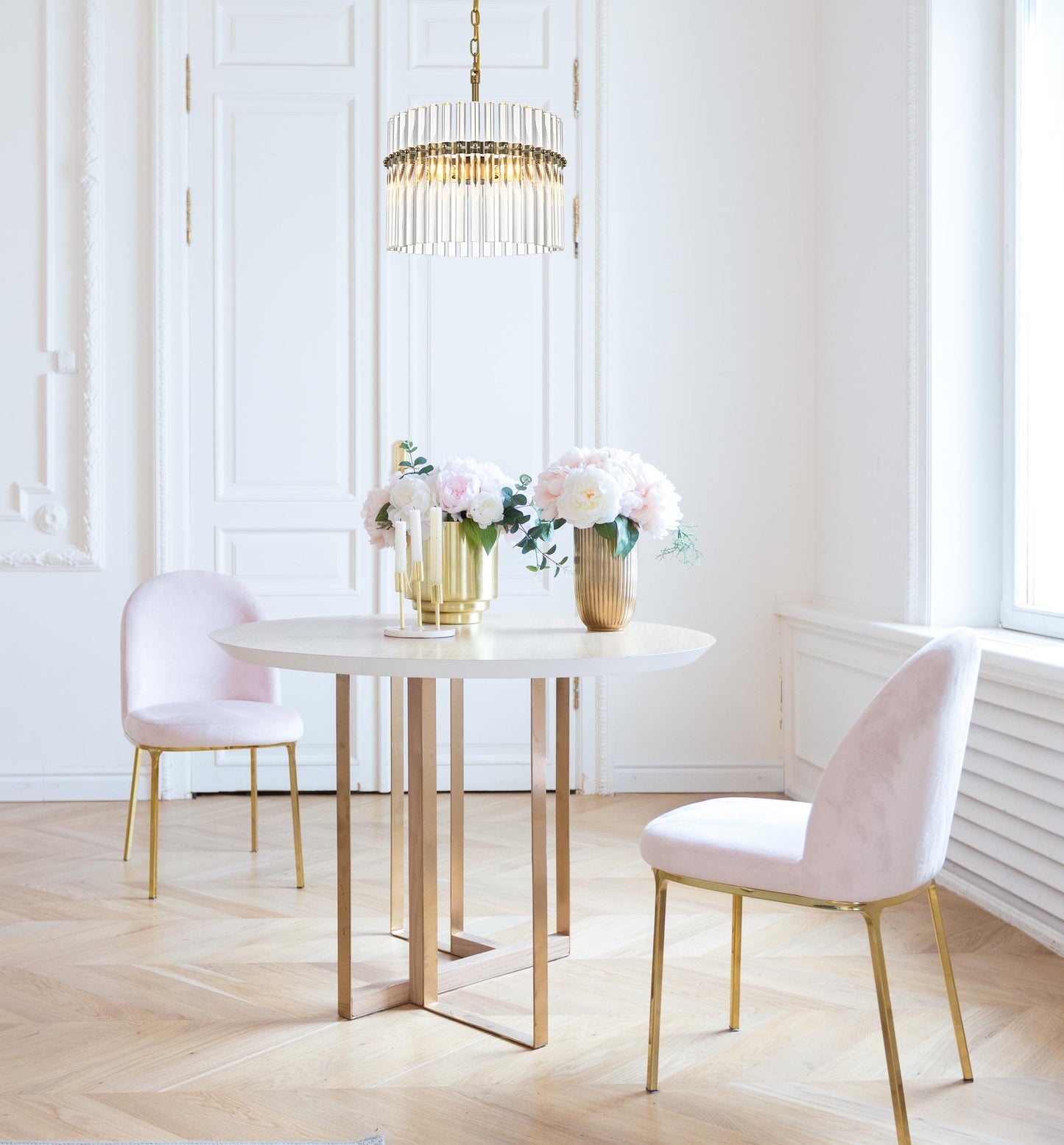 Paulina 16 inch Chandelier in Satin Gold