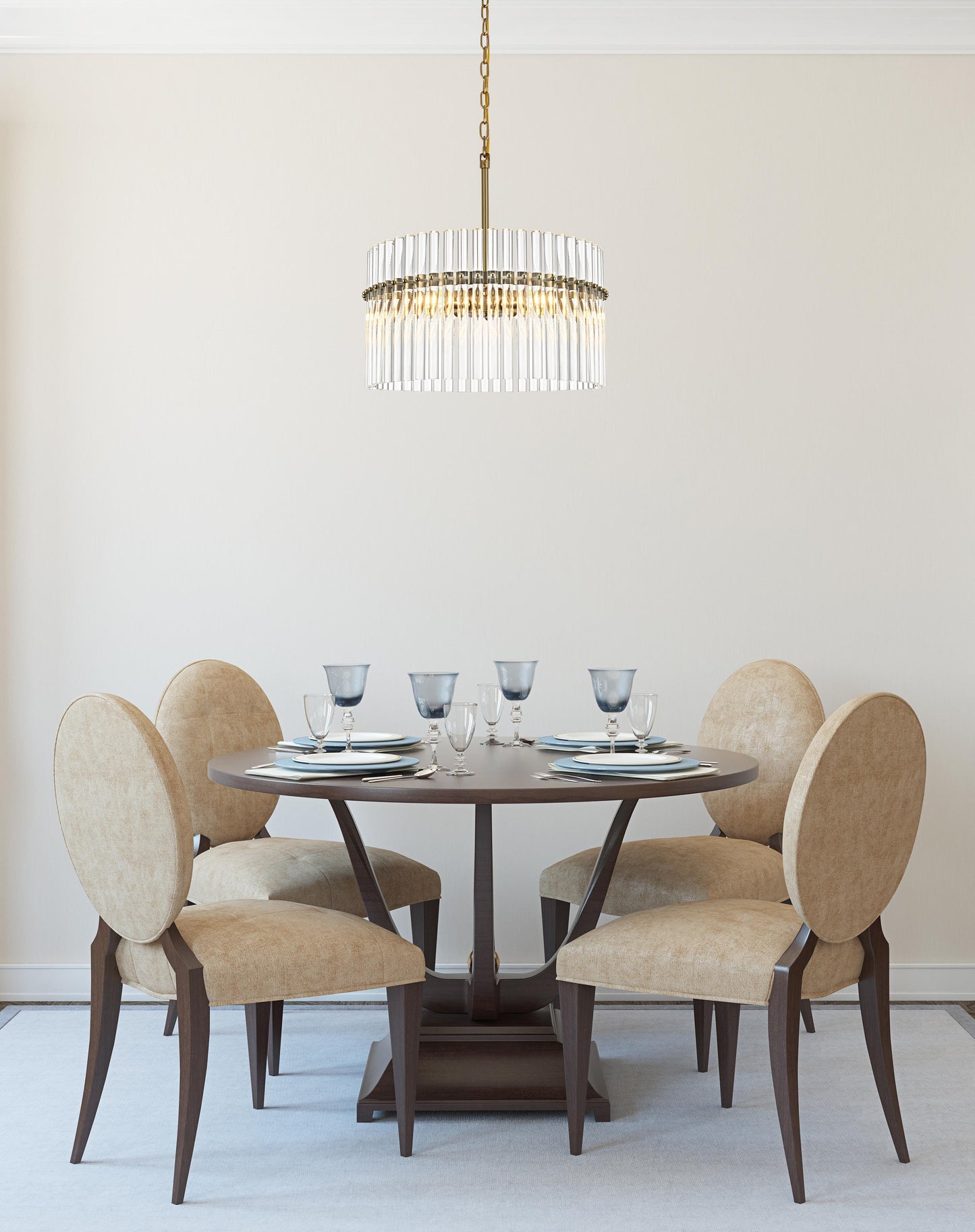 Paulina 20 inch Chandelier in Satin Gold