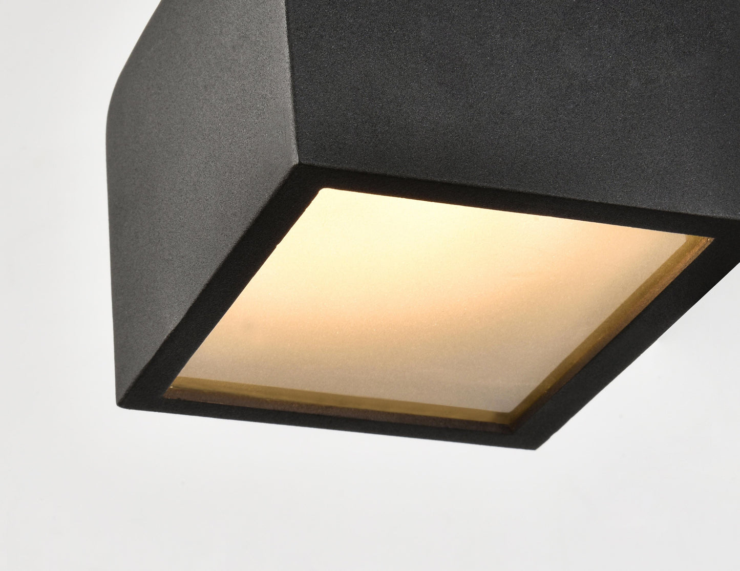 Raine Integrated LED wall sconce in black