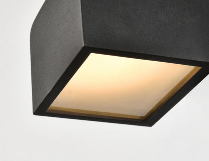 Raine Integrated LED wall sconce in black