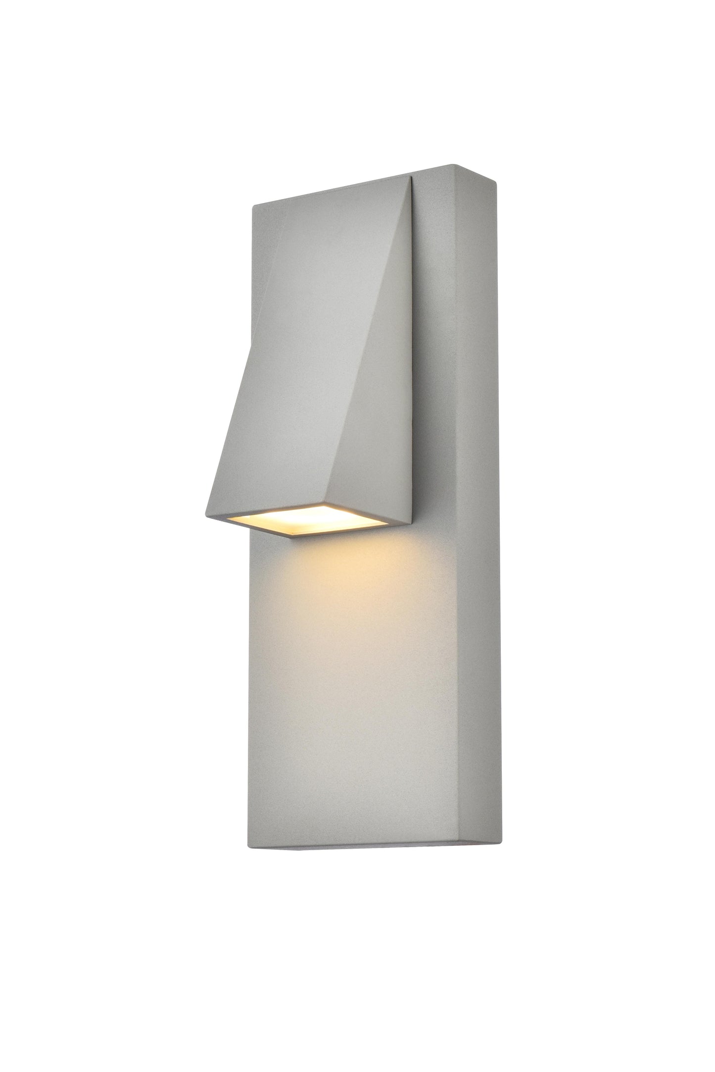 Raine Integrated LED wall sconce in silver