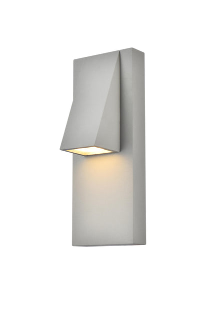 Raine Integrated LED wall sconce in silver
