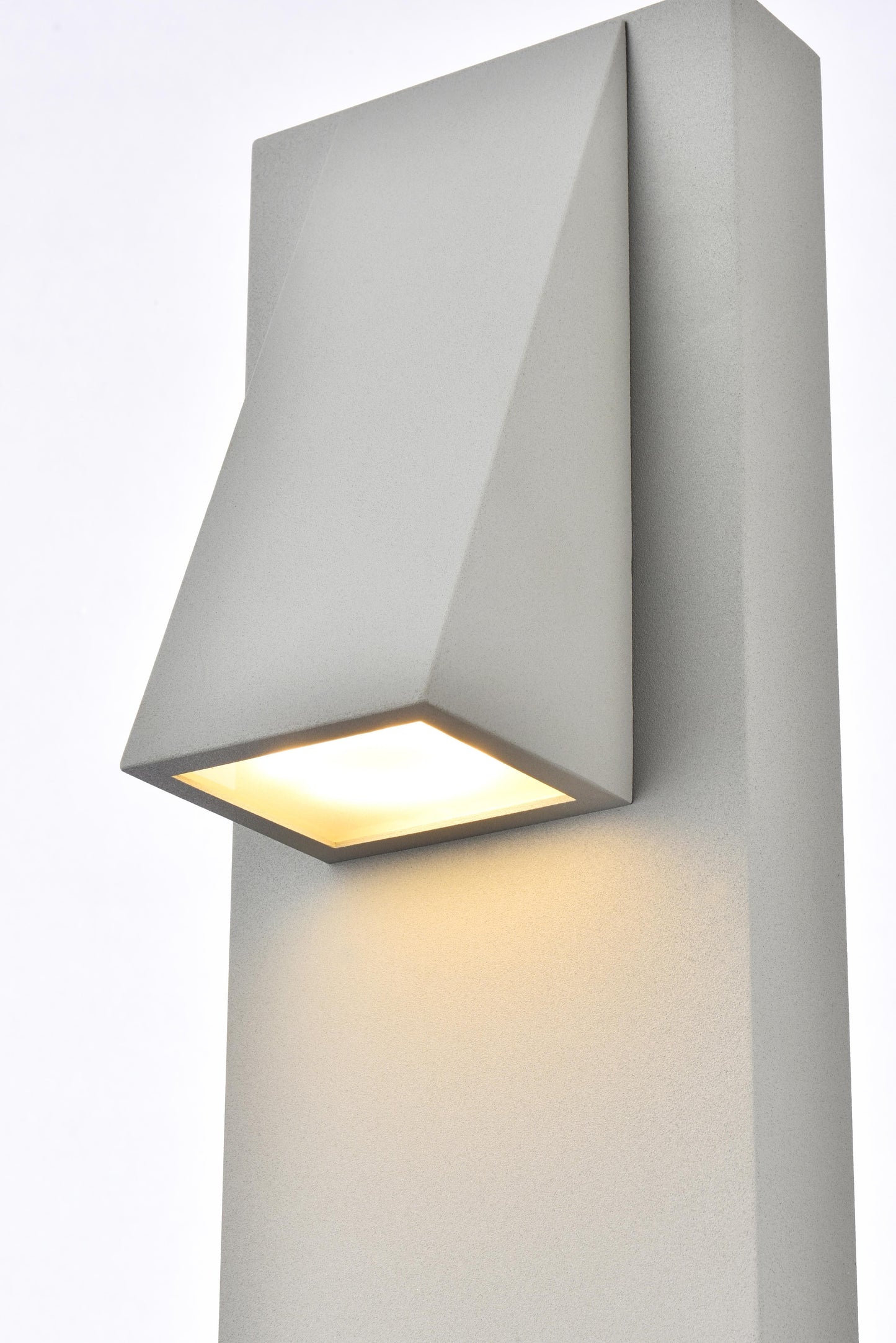 Raine Integrated LED wall sconce in silver